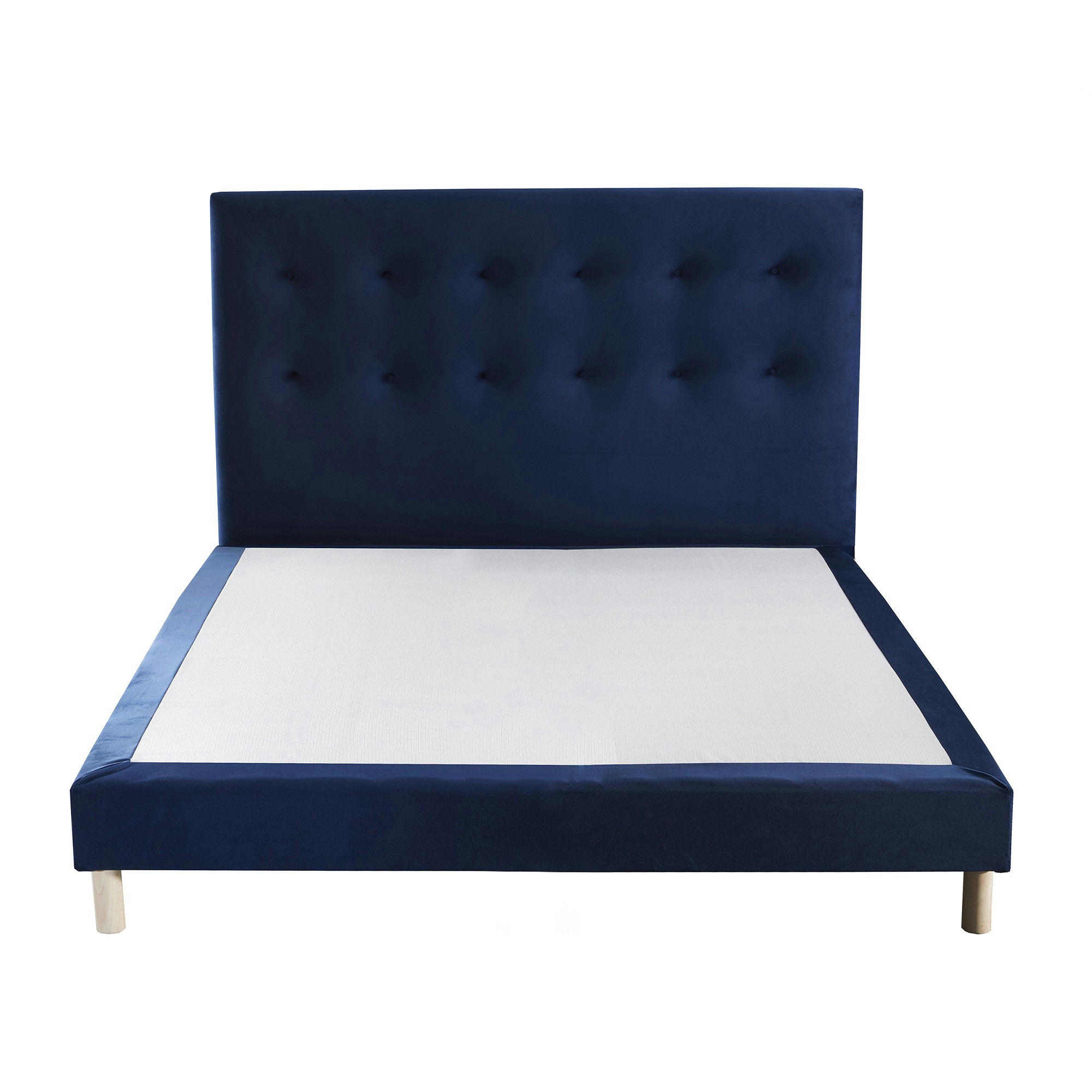 INTEMPOREL - Sommier + Tete de lit capitonnée 160x200