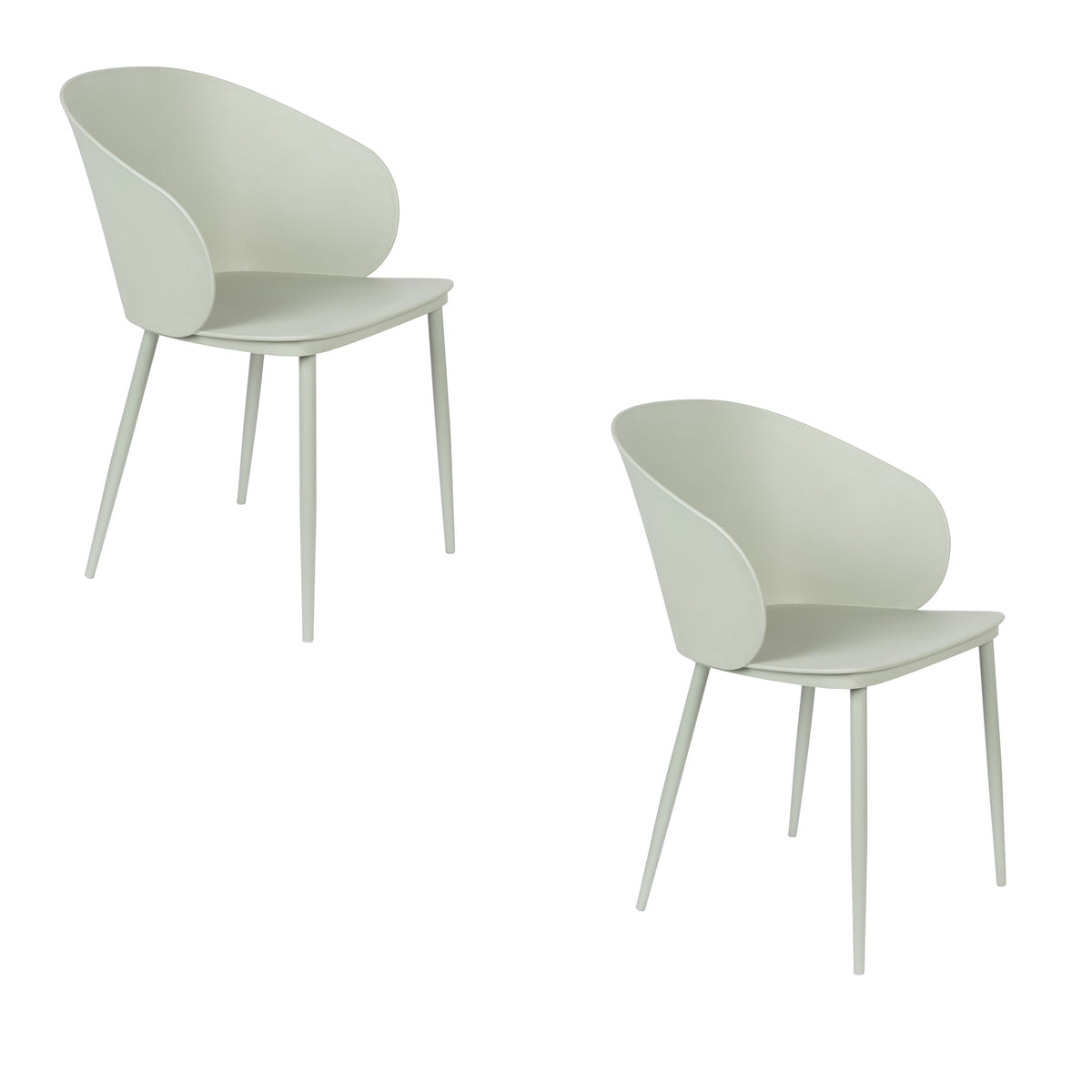 Housecraft Living Gigi Eetkamerstoelen Mintgroen - Set van 2