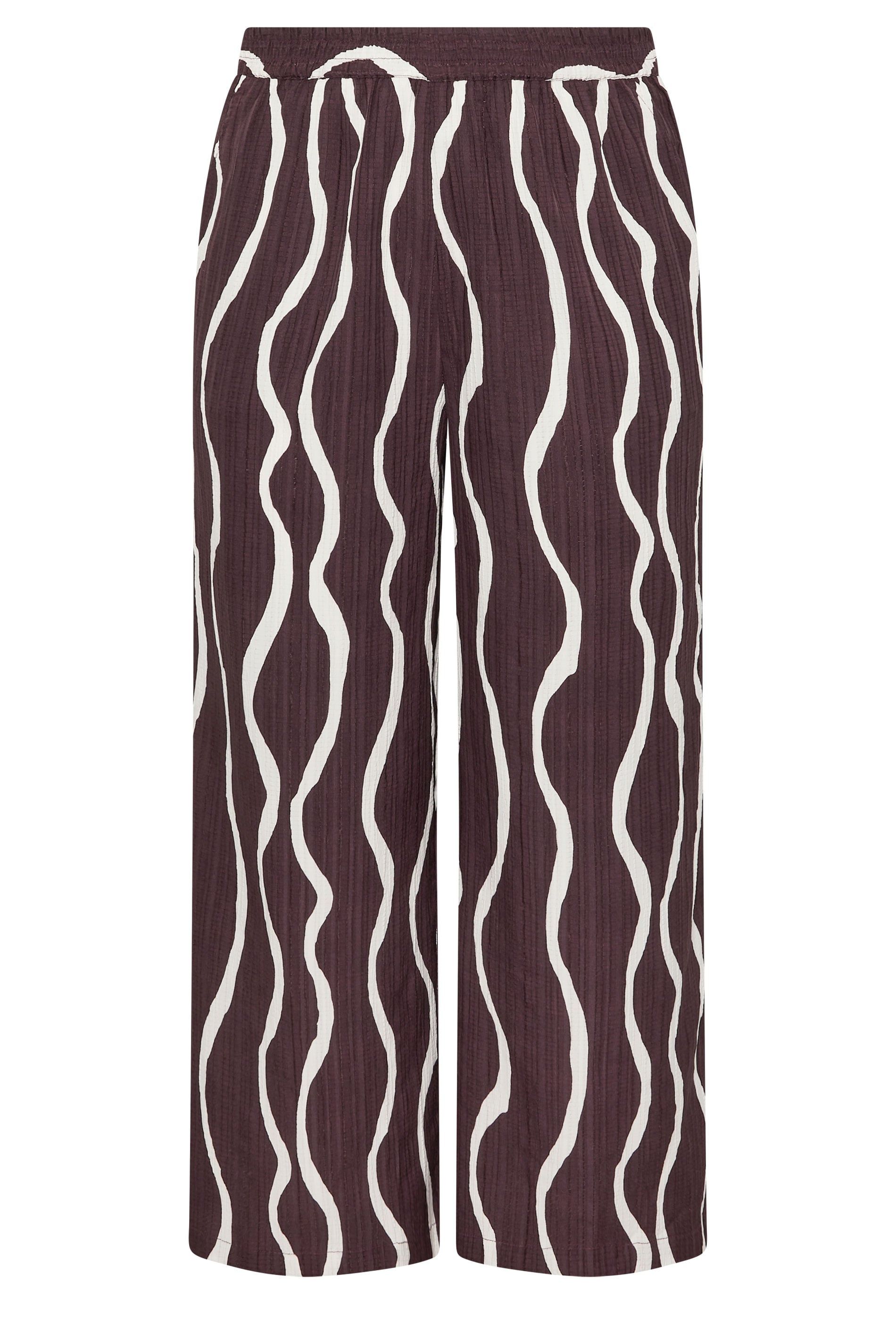Yours Printed Wide Leg Trousers