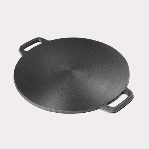 SOGA 2X Cast Iron Induction Crepes Pan Baking Cookie Pancake 40x33cm