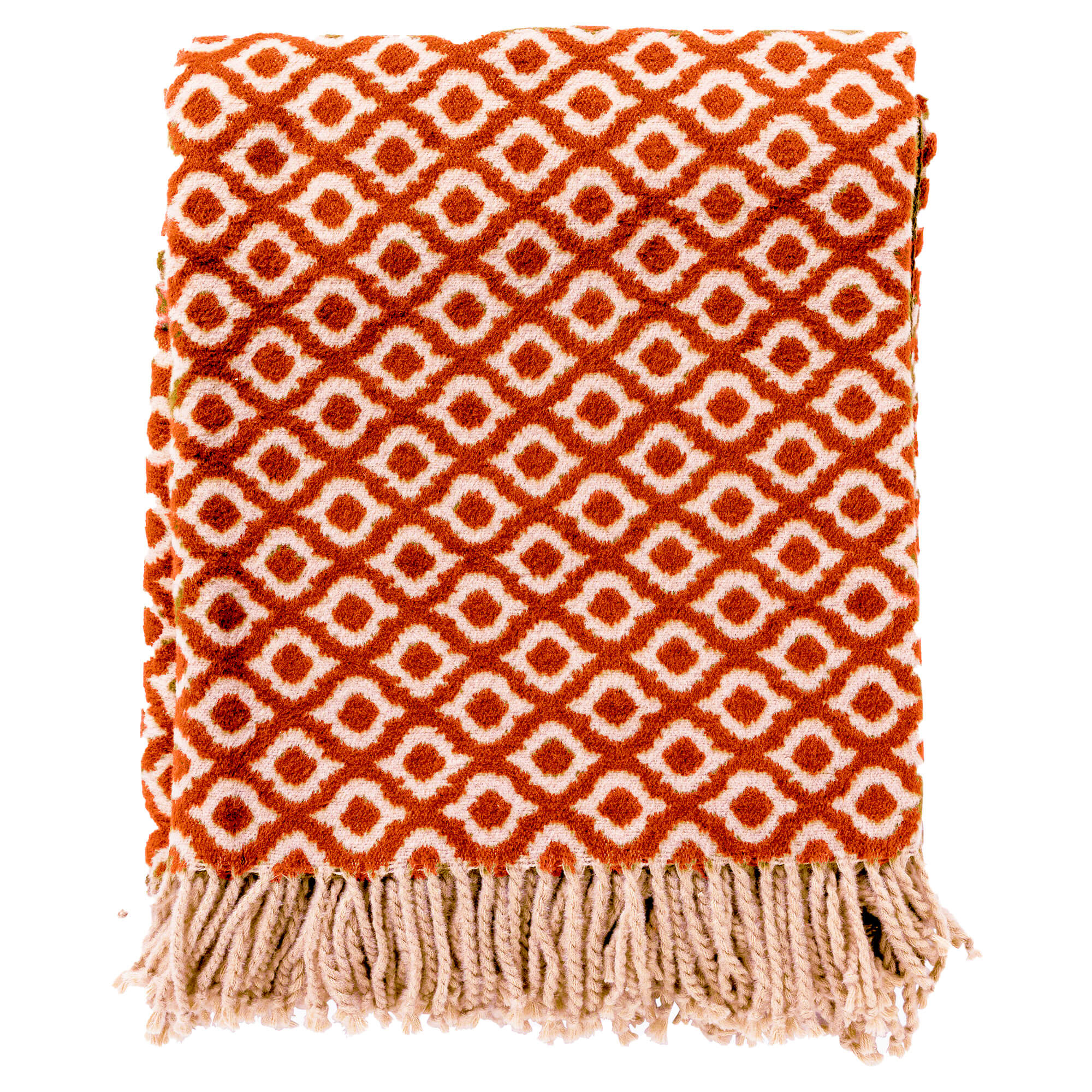 ISABELLA | Plaid 150x200 cm | Potters Clay | Oranje | Multicolor | Hoii