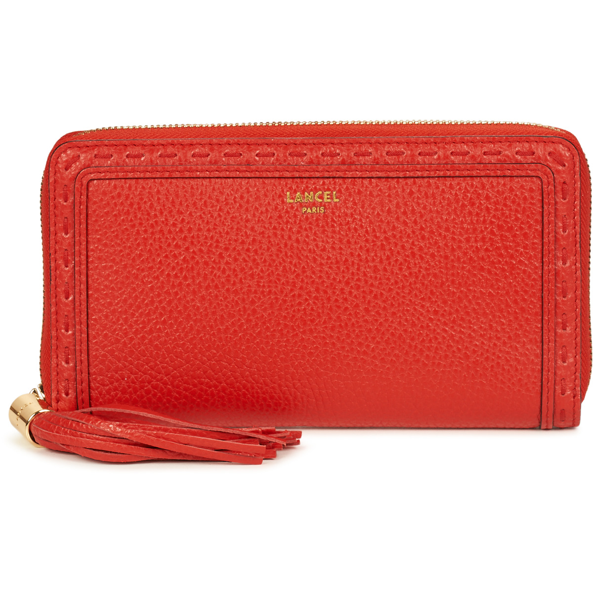 Lancel - PREMIER FLIRT DE LANCEL LONG ZIPAROUND - Red