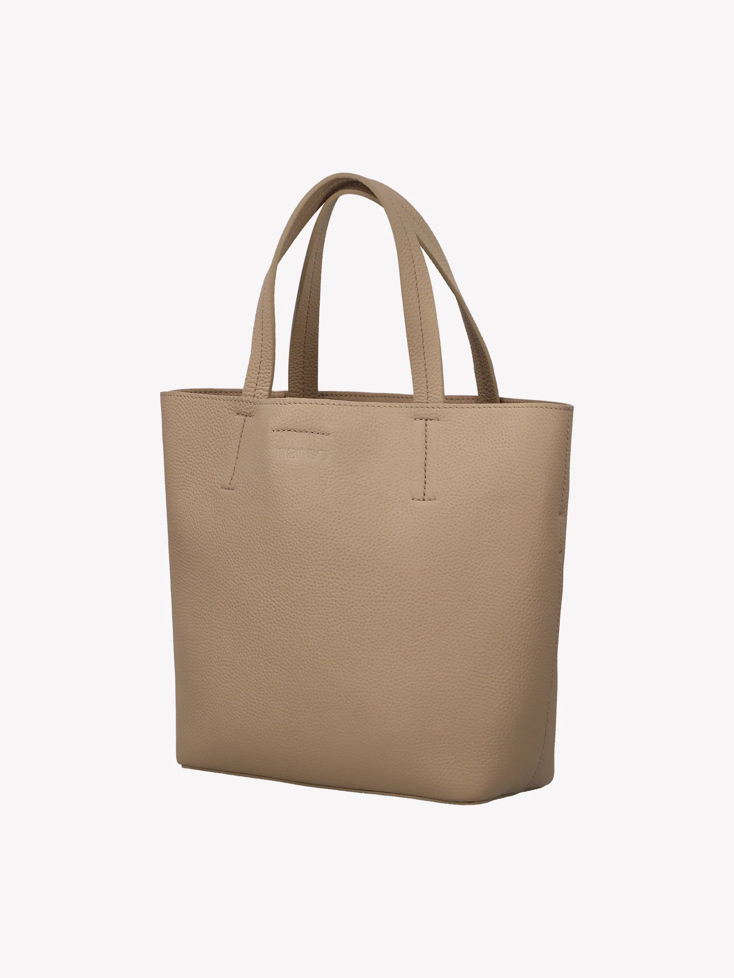 NARU TOTE nahkalaukku - vaalea beige