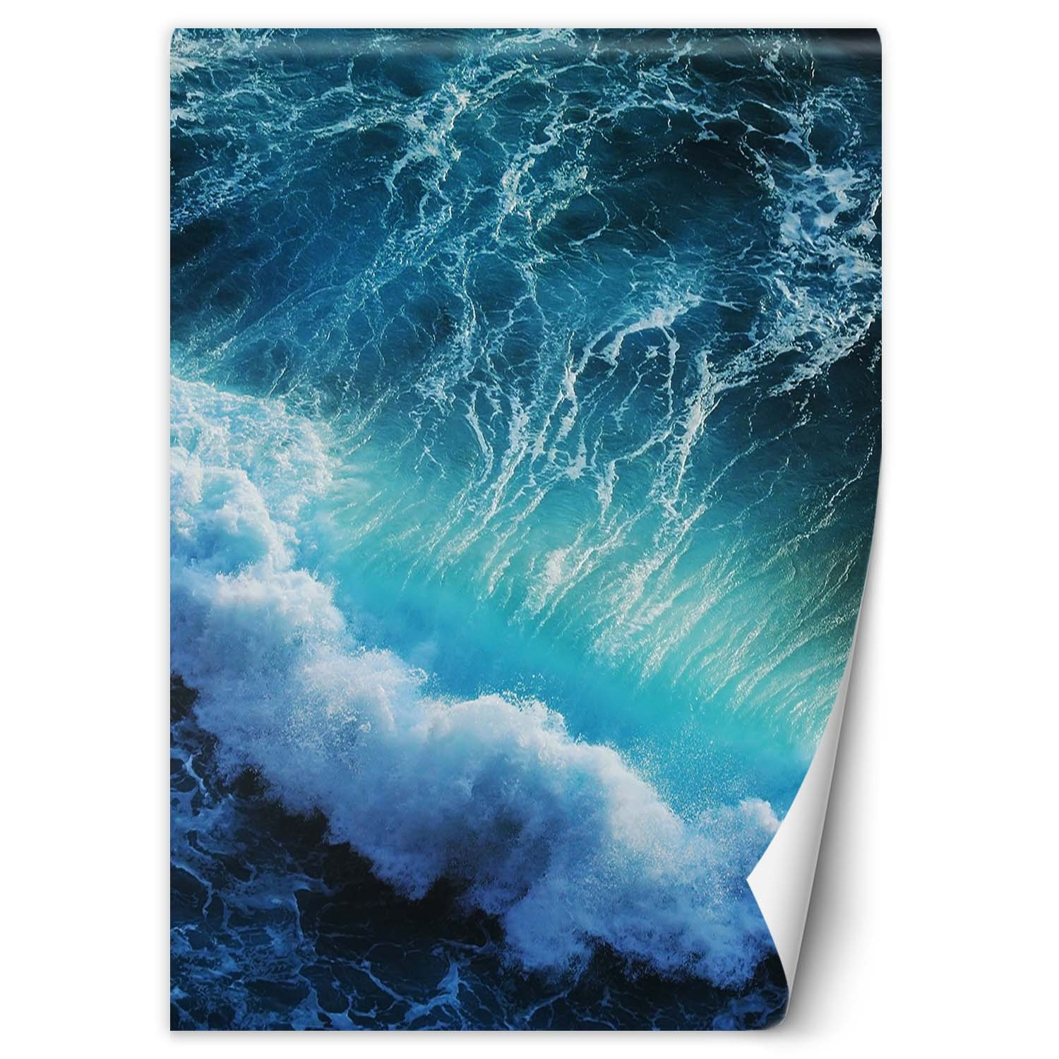 Feeby Fototapeta, Wzburzone błękitne morze 100x140