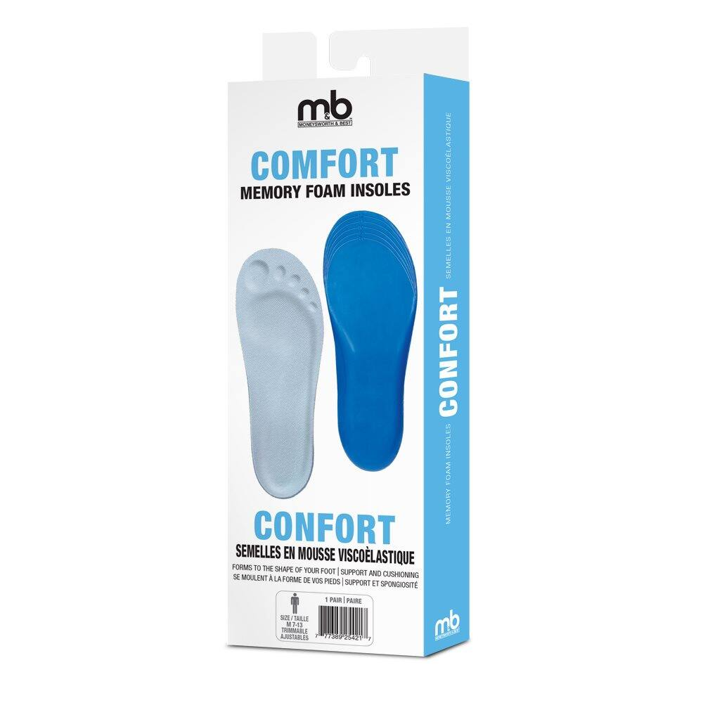 Moneysworth & Best Memory Foam Comfort Insole