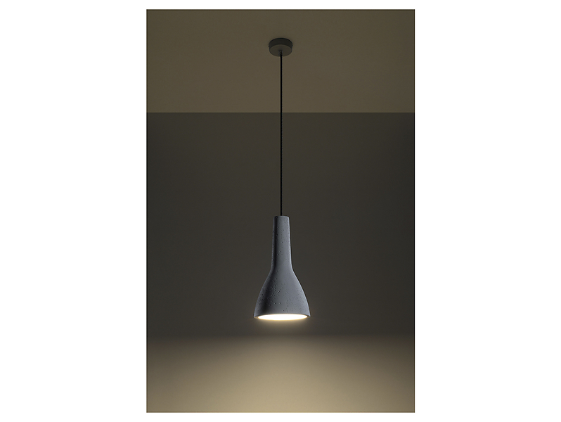 Lampa wisząca Empoli betonowa biało-szara