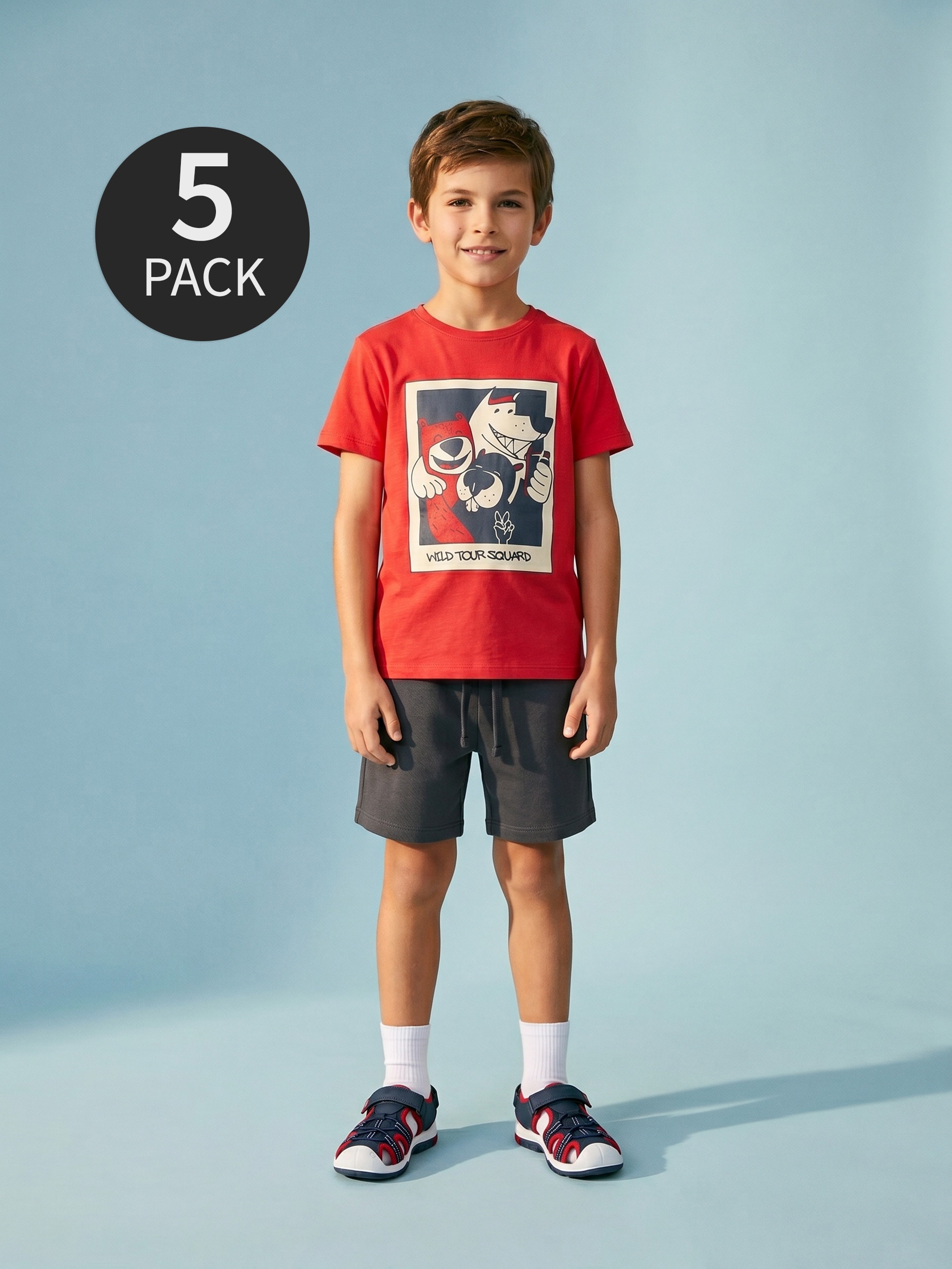 Bawełniane szorty dresowe 5 pack