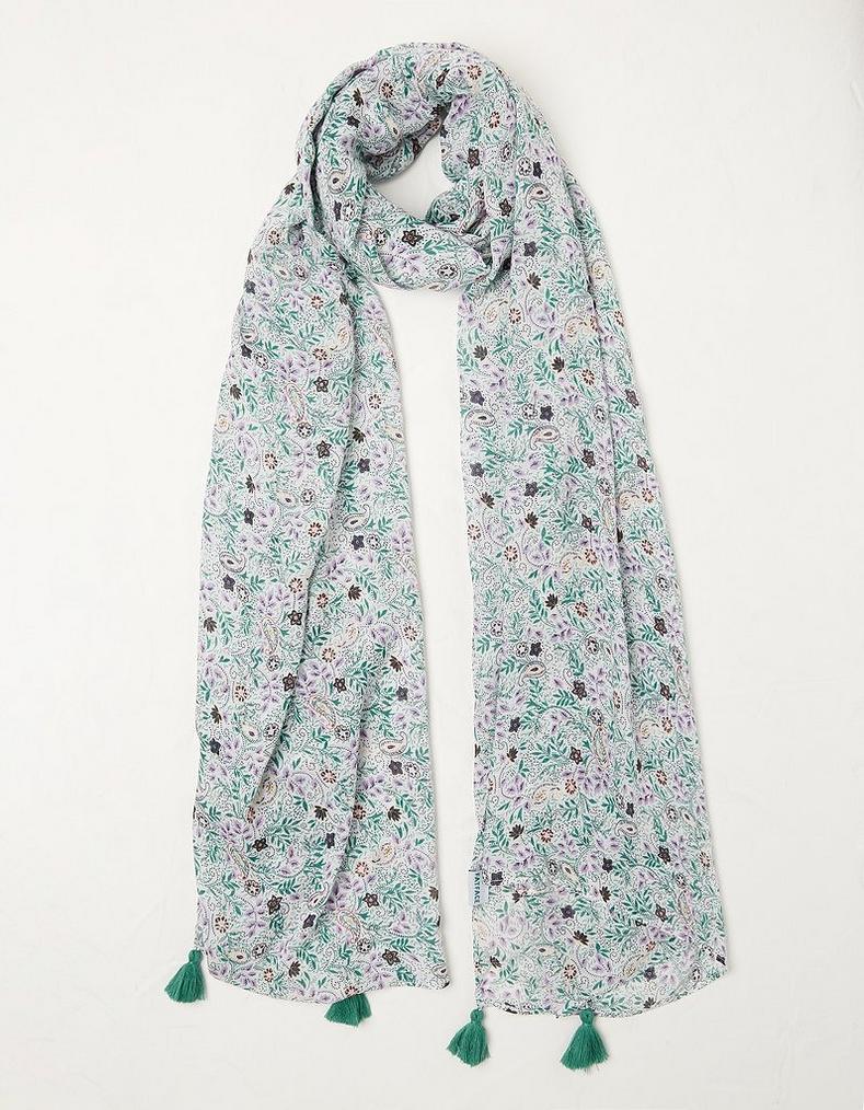 Evergreen Floral Scarf