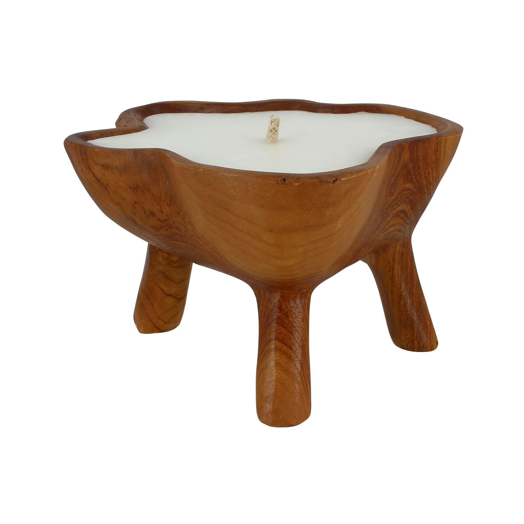 KAPIT - Maxi bougie en teck Ø30cm