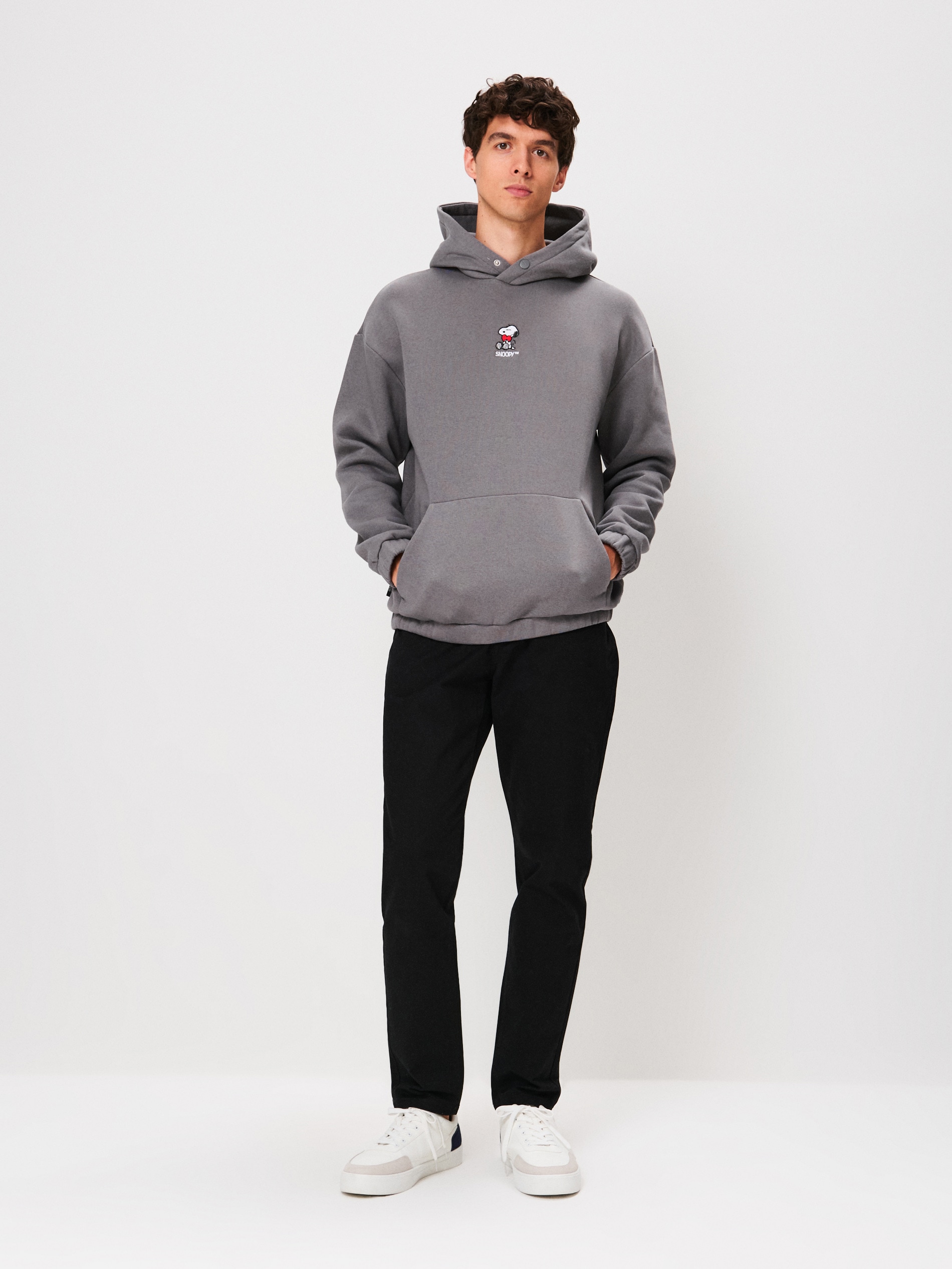 Bluza hoodie z haftem Peanuts
