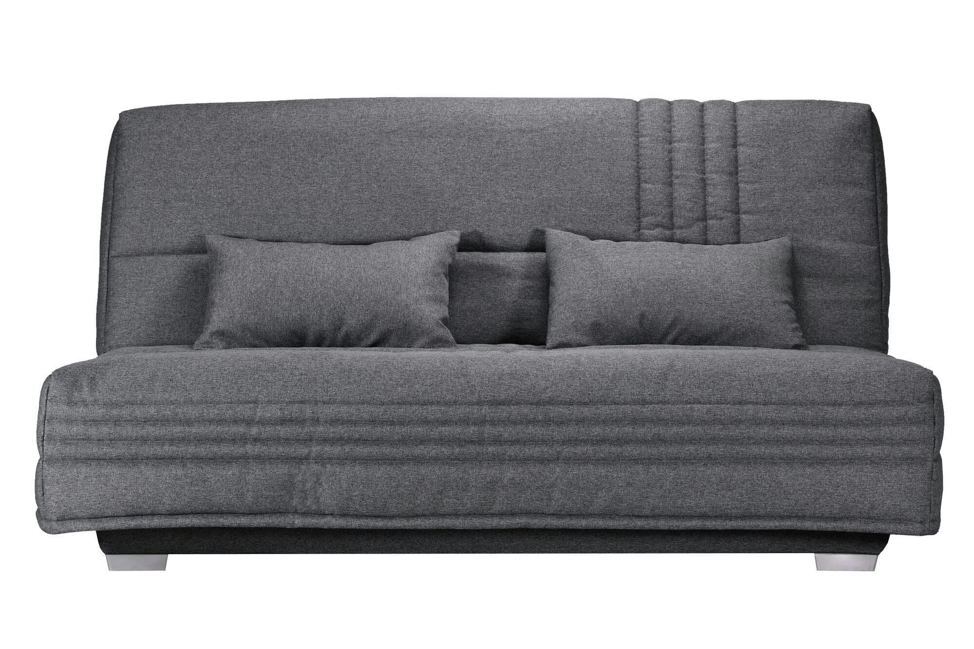 GENAY - Banquette clic-clac avec matelas de 17 cm gris foncé