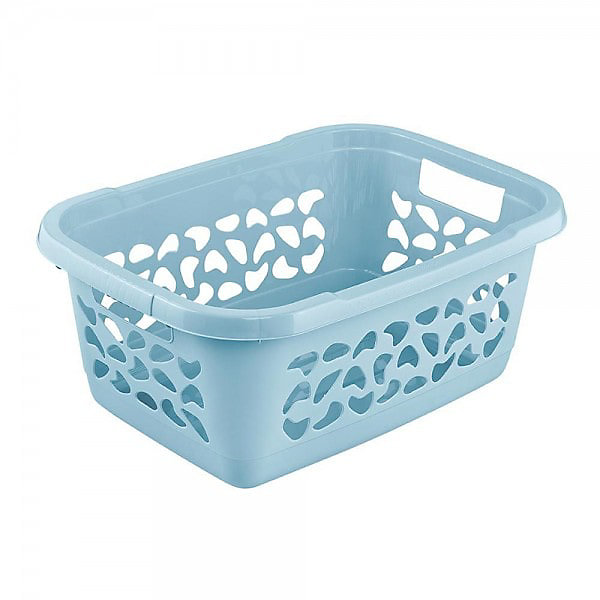 Corbeille à linge en plastique 32 litres - Bleu