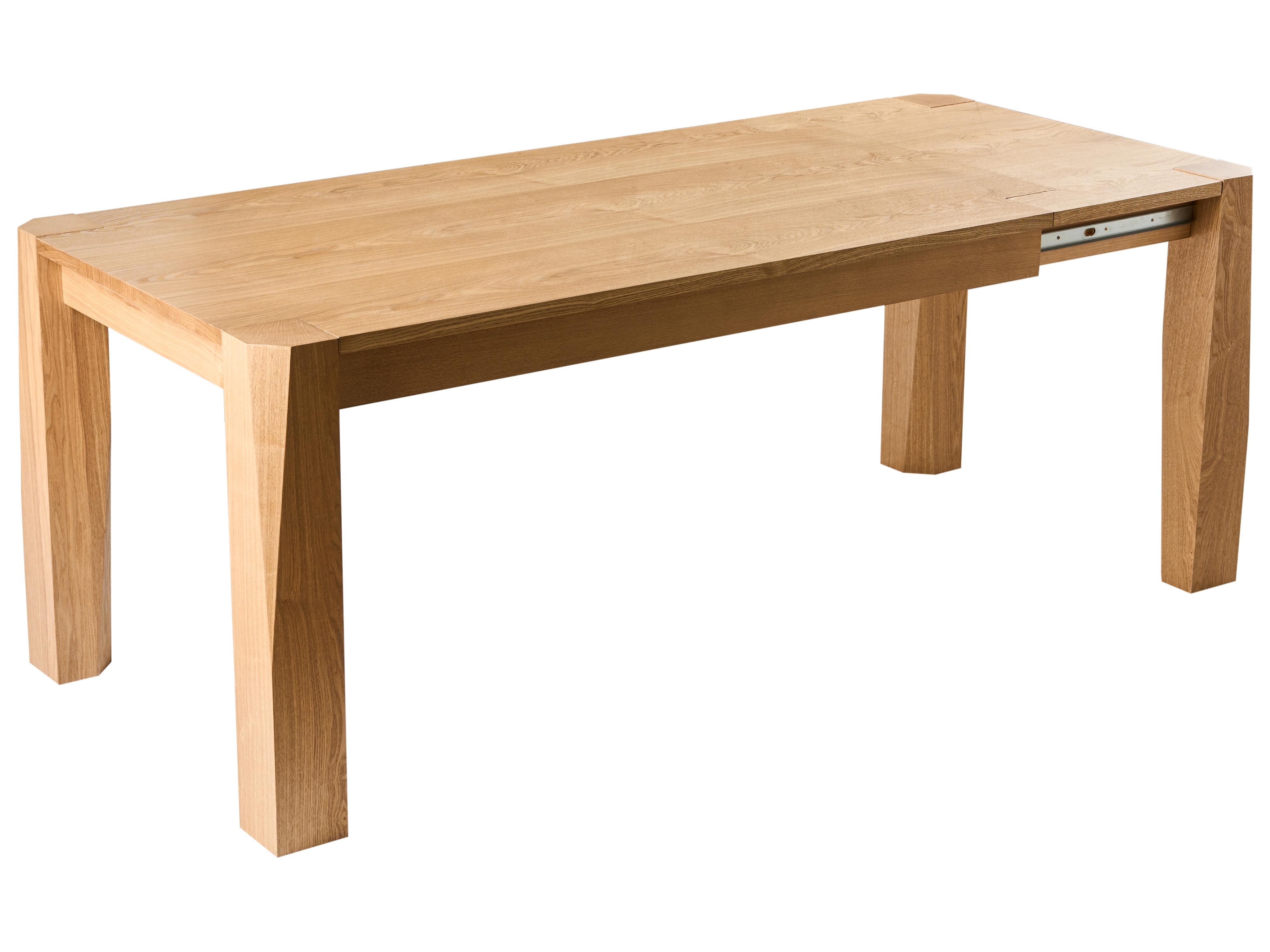 Extending Dining Table MISSION Light Ash Wood 160/200 cm 90 cm