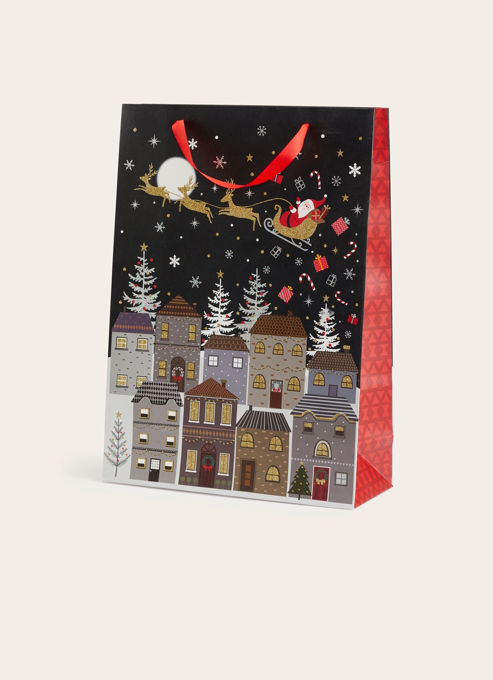 GRAND SAC CADEAU DÉCOR VILLE Noir