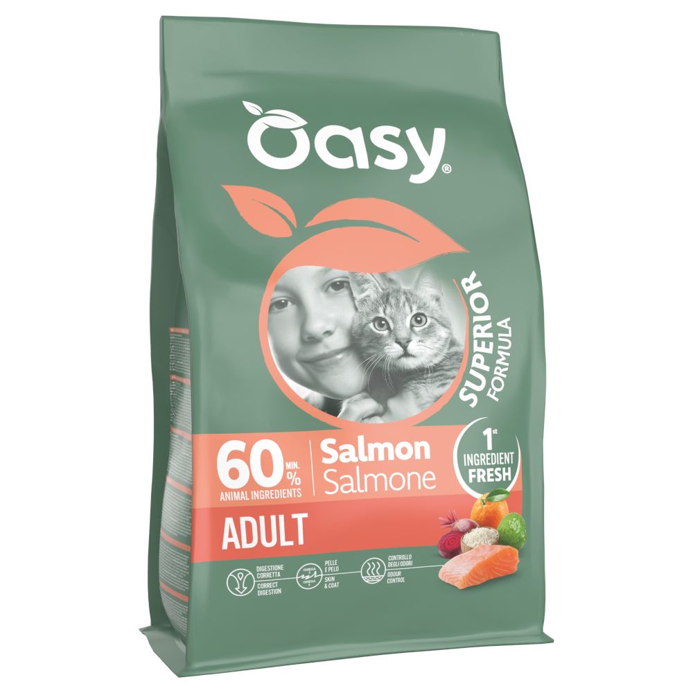 Oasy Dry Cat Superior Adult Salmon