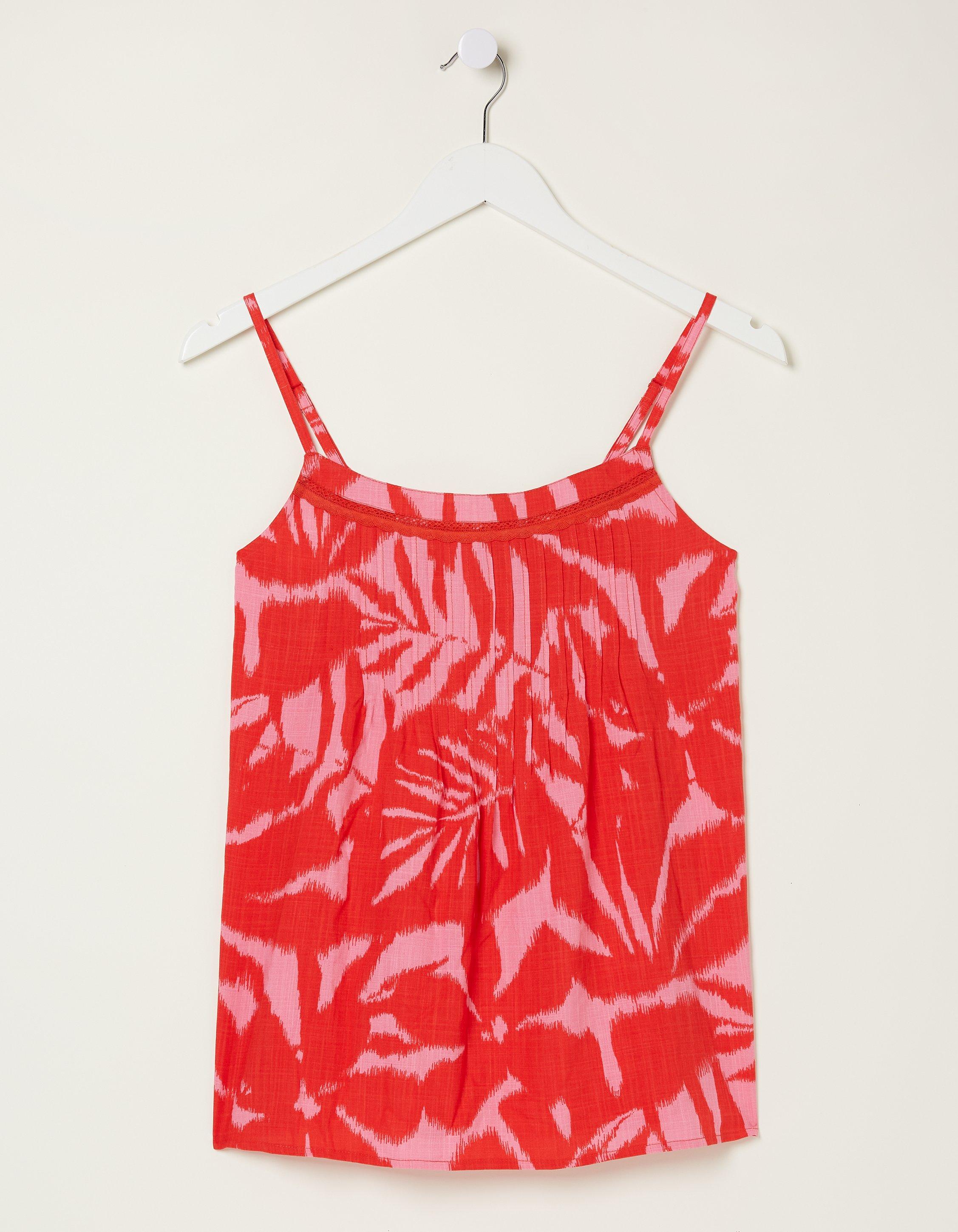 Sian Ikat Leaves Cami Top