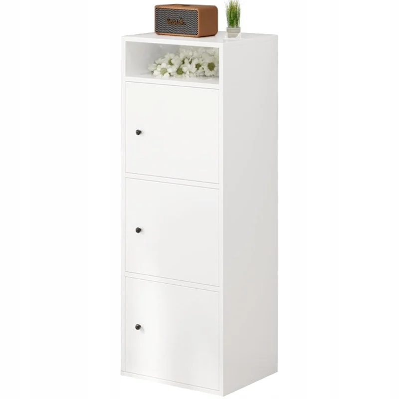 Regał industrialny biały stojący wysoki 138 cm