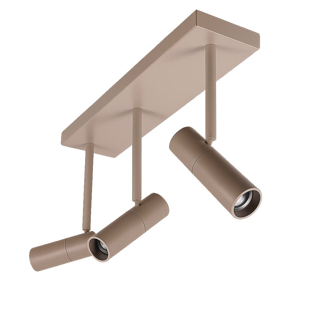 Freelight spot Undici - 3 lichts - 57 x 14  cm - beige