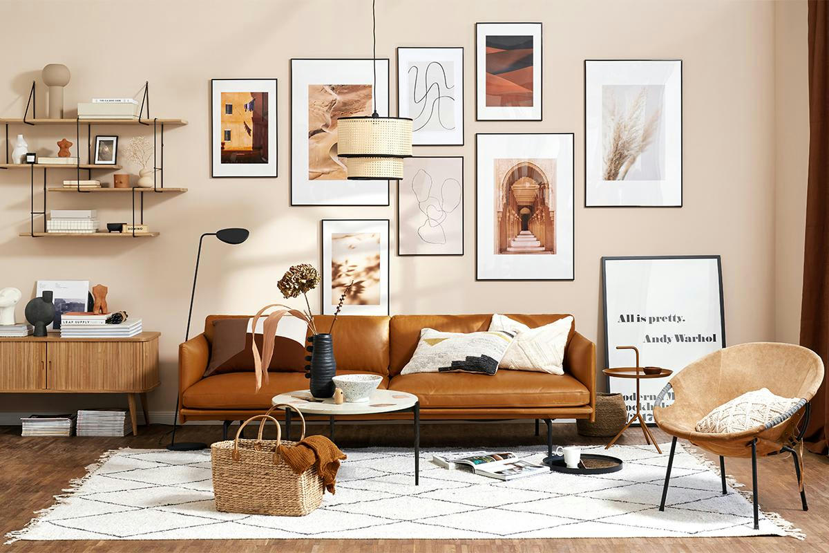 PAMPAS REED 03 - Affiche blanc & blanc ivoire