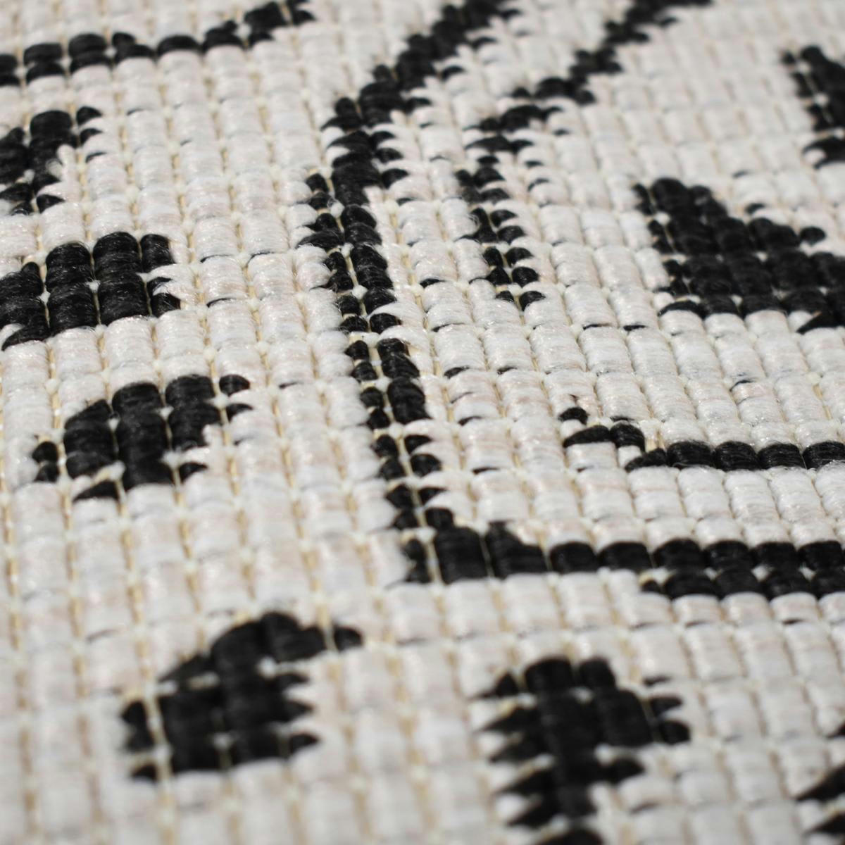 BLACKO REVERSIBLE - Tapis extérieur noir 160x230