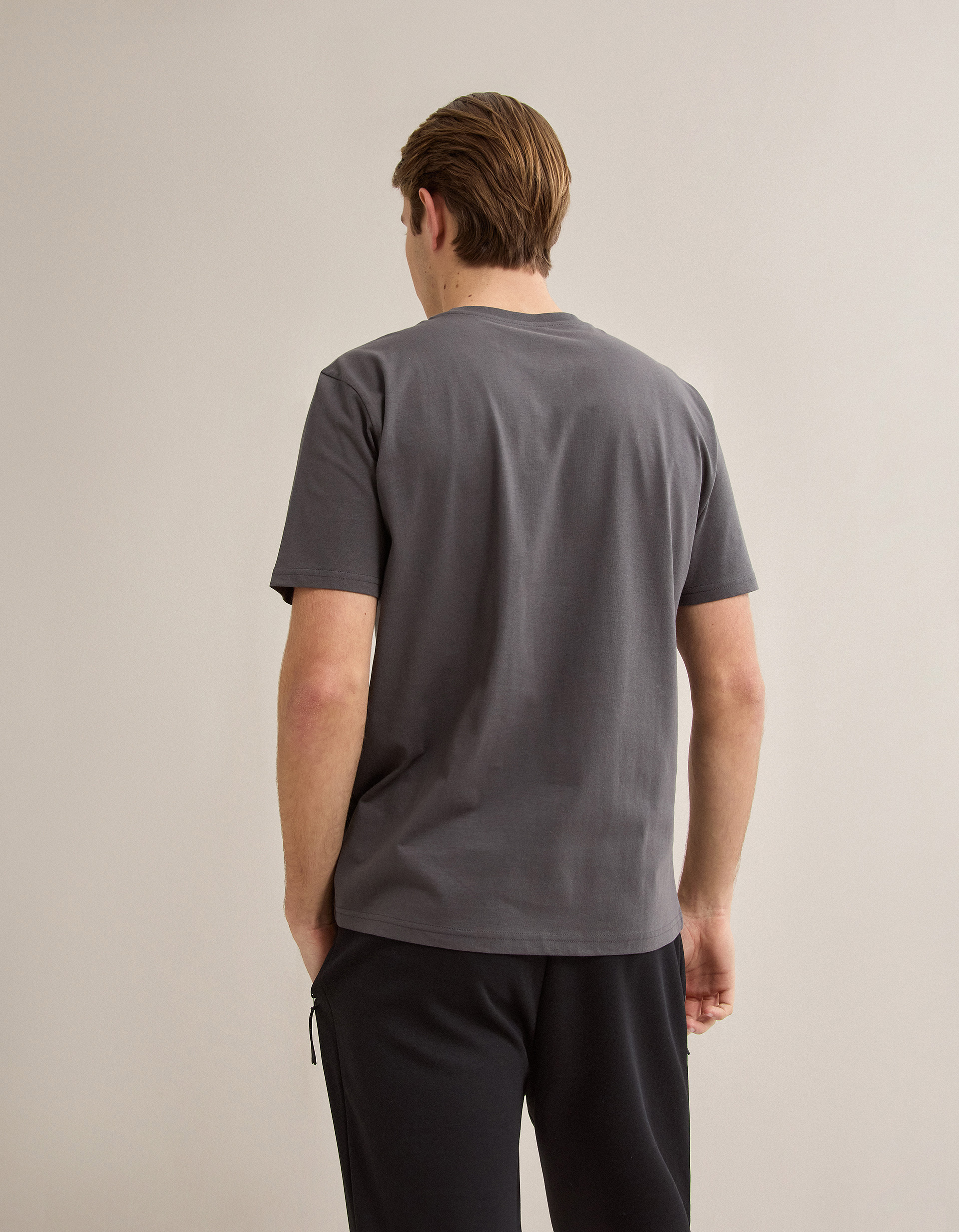 T-shirt, Homem, Cinzento Escuro