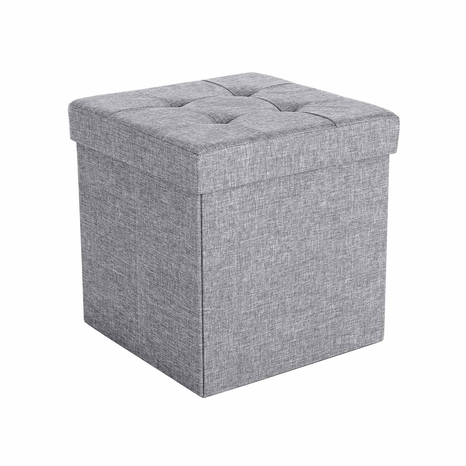 Coffre de rangement 40L gris chiné