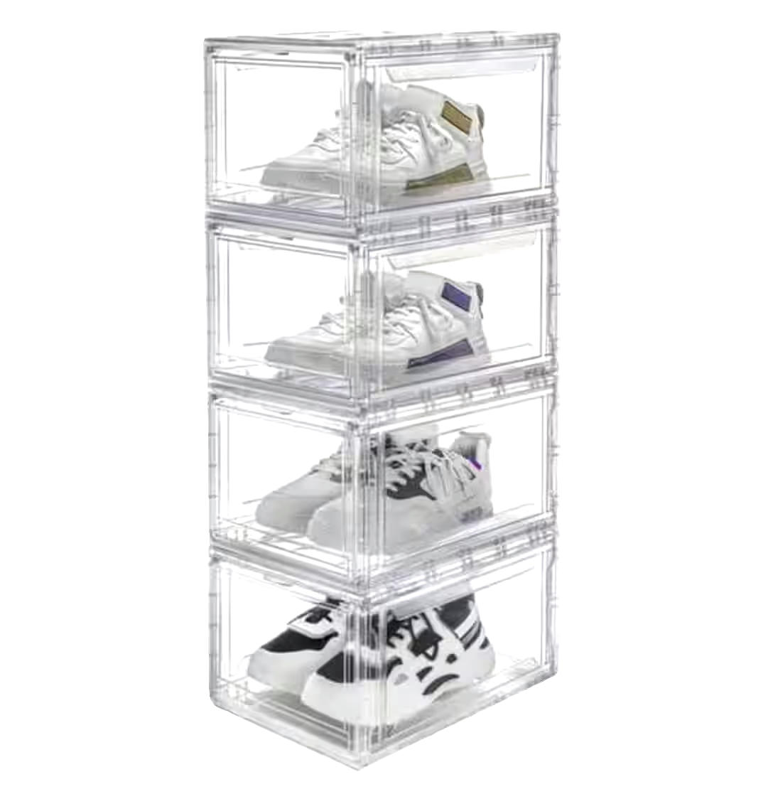 Premium Stackable Shoe Box Set, 4-pc
