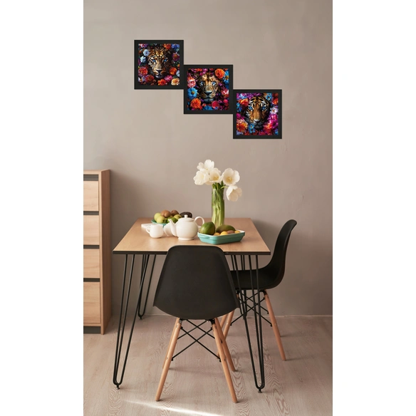 Gerahmtes Bild, Cheb ca. 23x23cm, 3er Set 35
