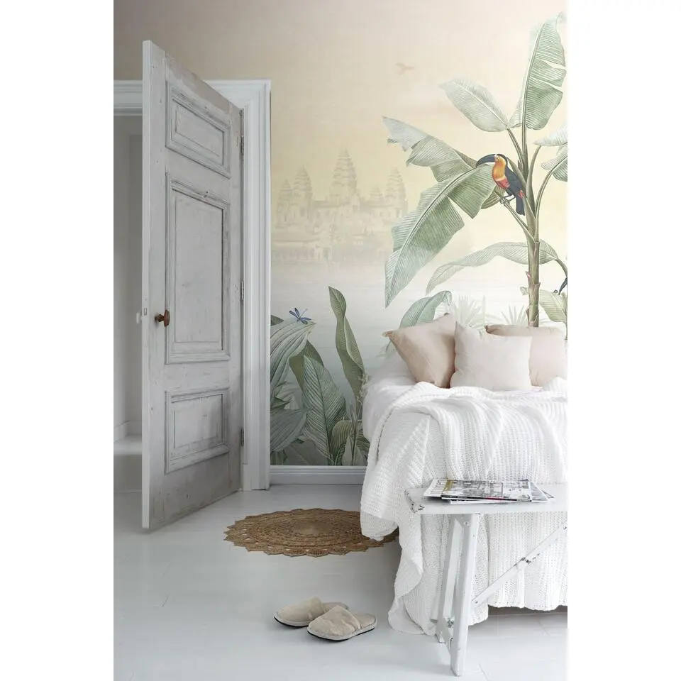 Sanders & Sanders fotobehang jungle-motief groen - 424 x 280 cm