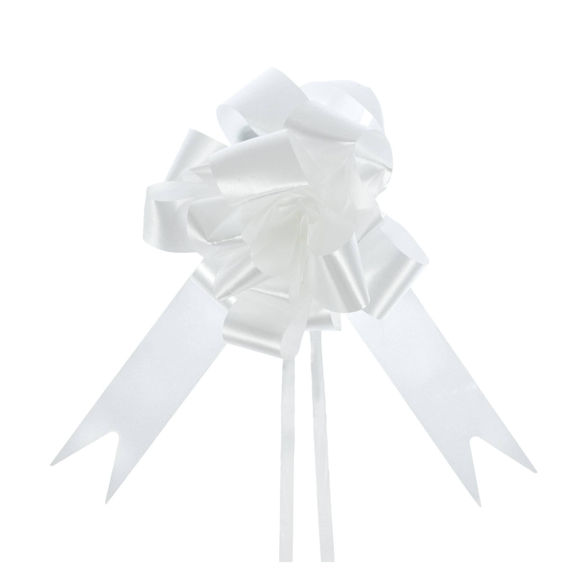 White Pull Bow