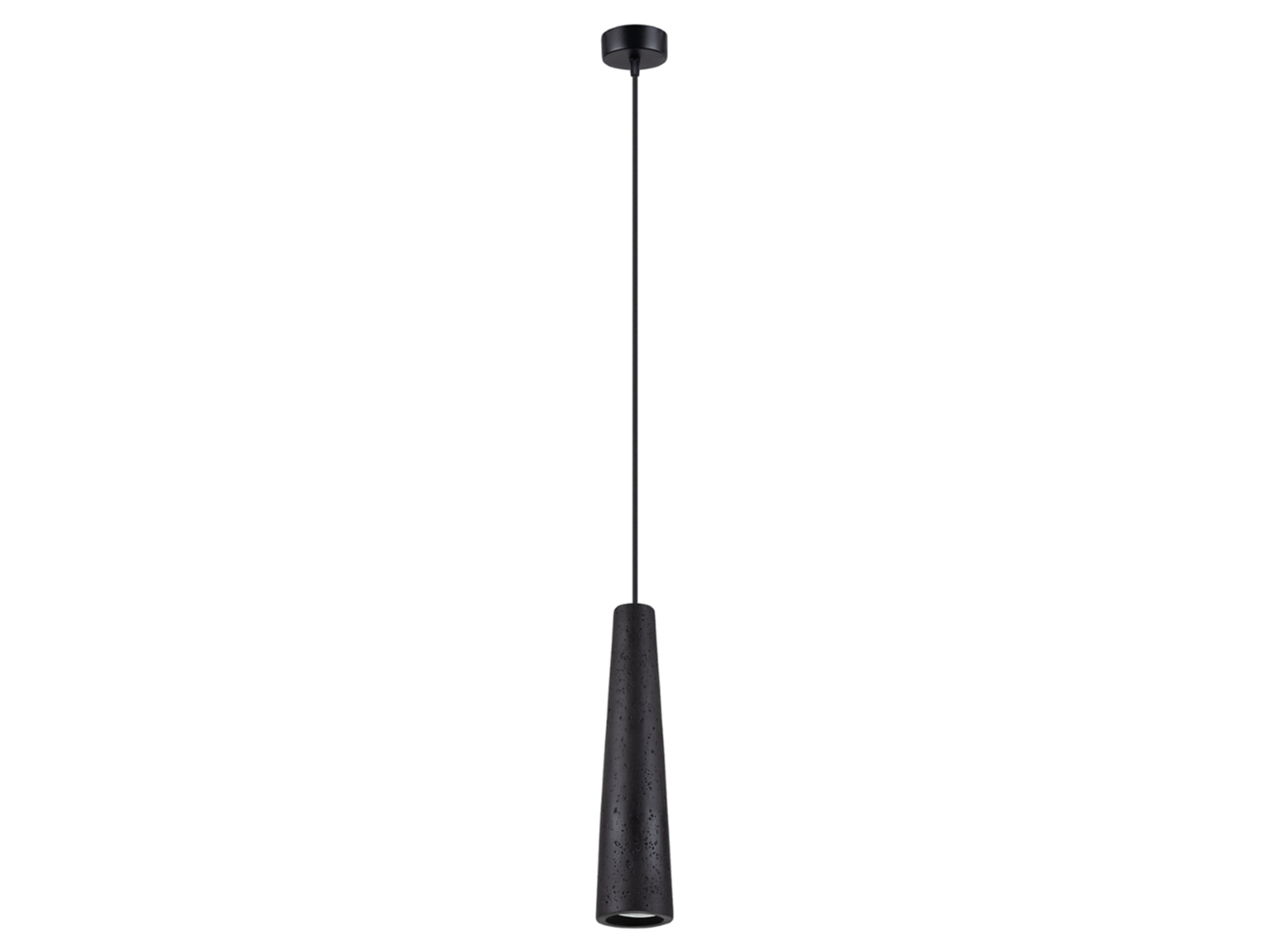 Lampa wisząca Electra betonowa czarna