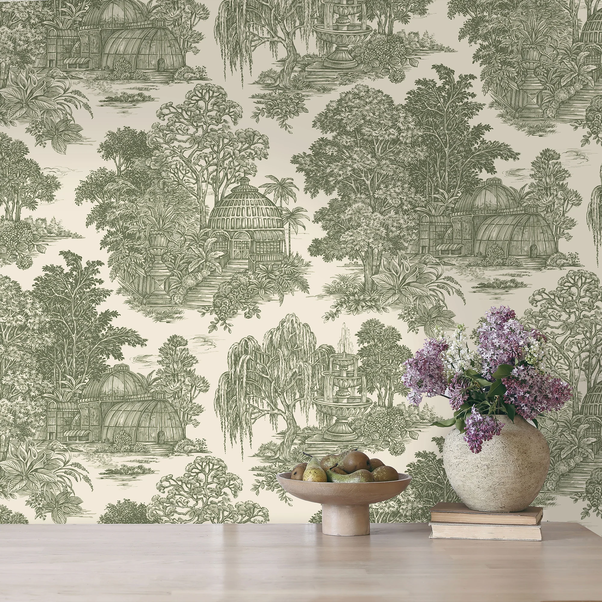 HOLDEN DECOR Papier peint intissé BLENHEIM vert anglais