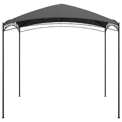 NNEVL Gazebo 3x3x2.65 m Anthracite 180 g/m&sup2;