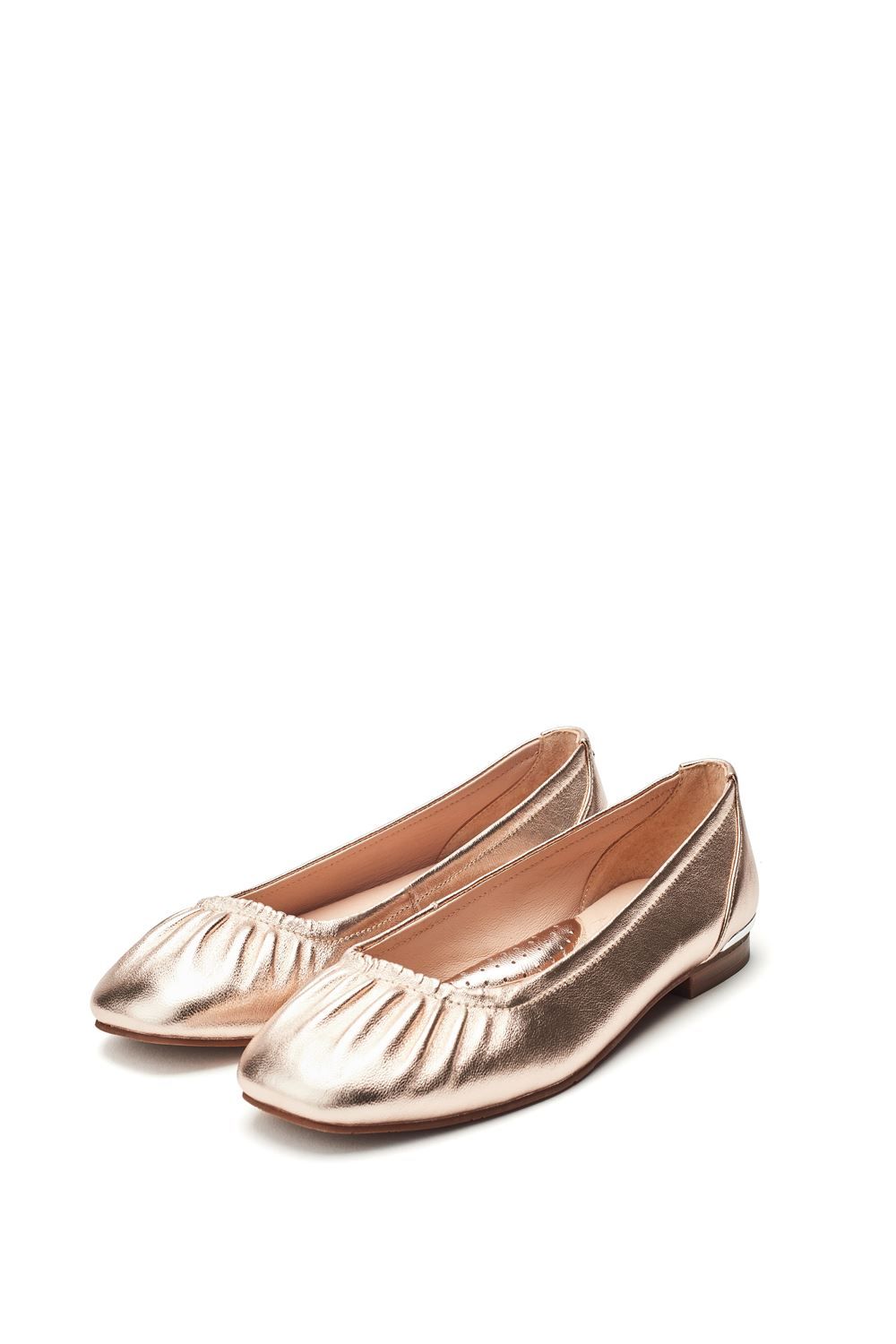 Moda In Pelle Freesia' Metallic Leather Loafers