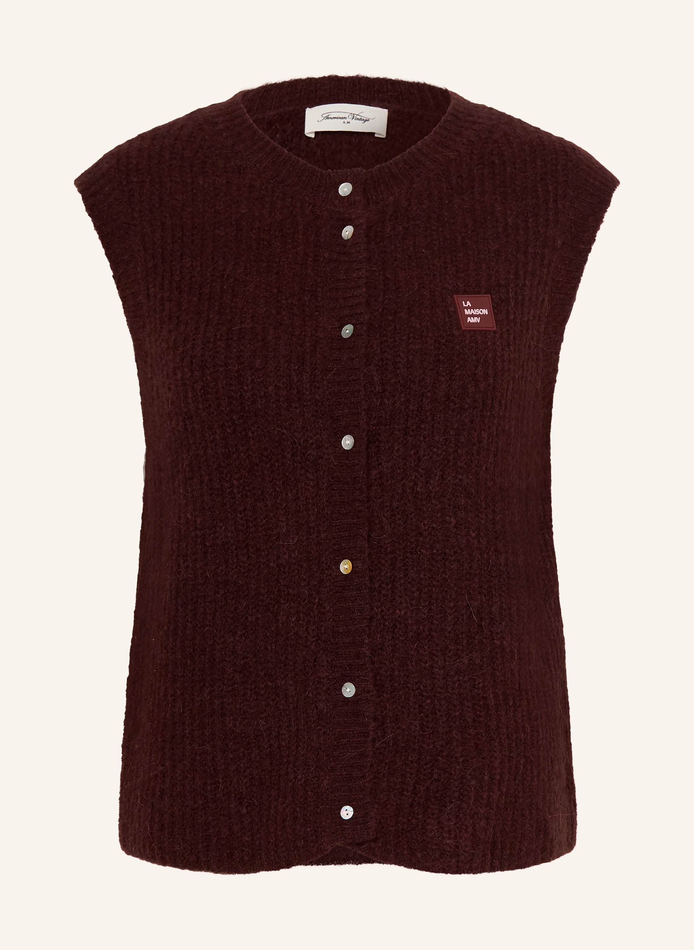 American Vintage Strickweste EAST mit Alpaka