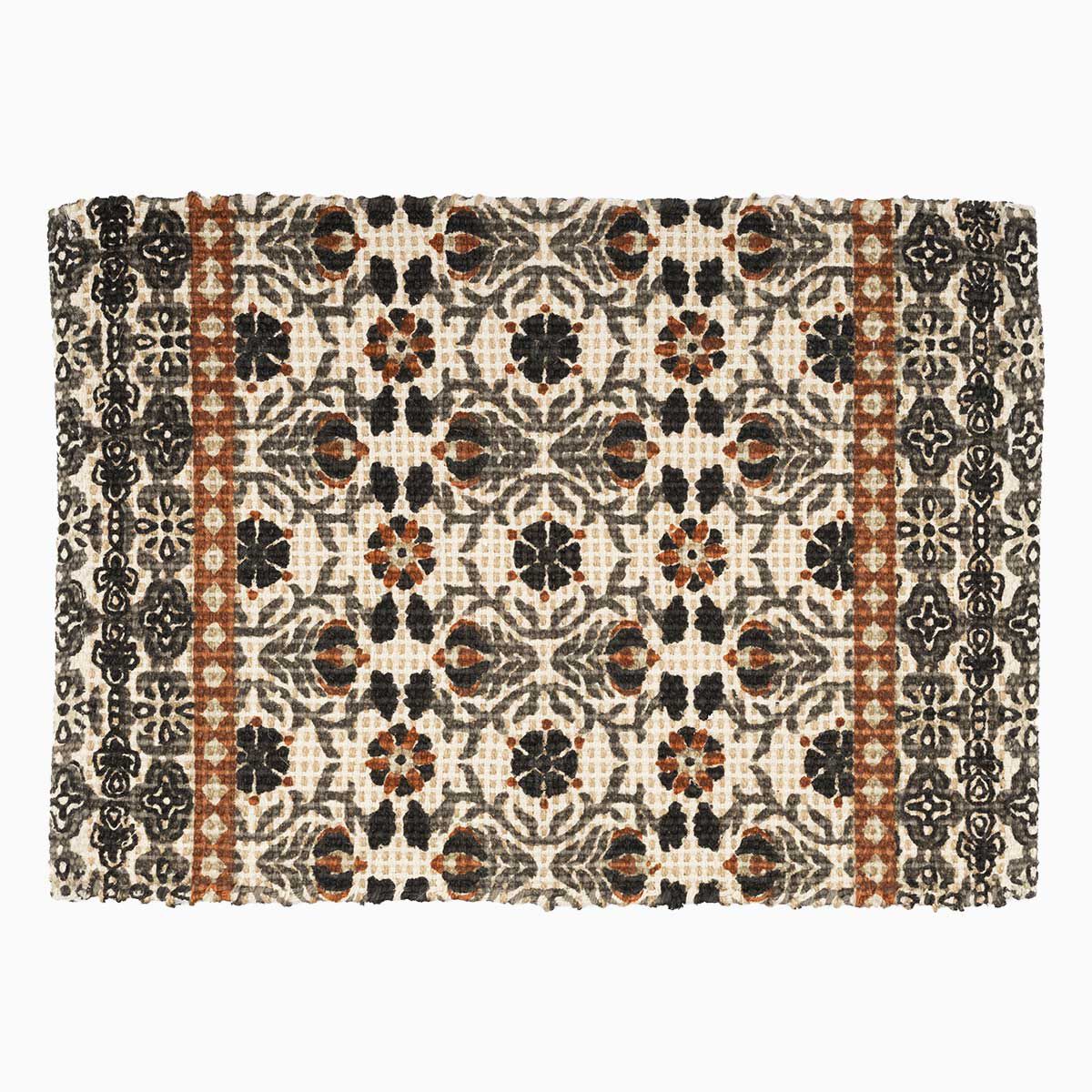 Individual De Mesa Dakar Em Juta E Algodão 33x49cm