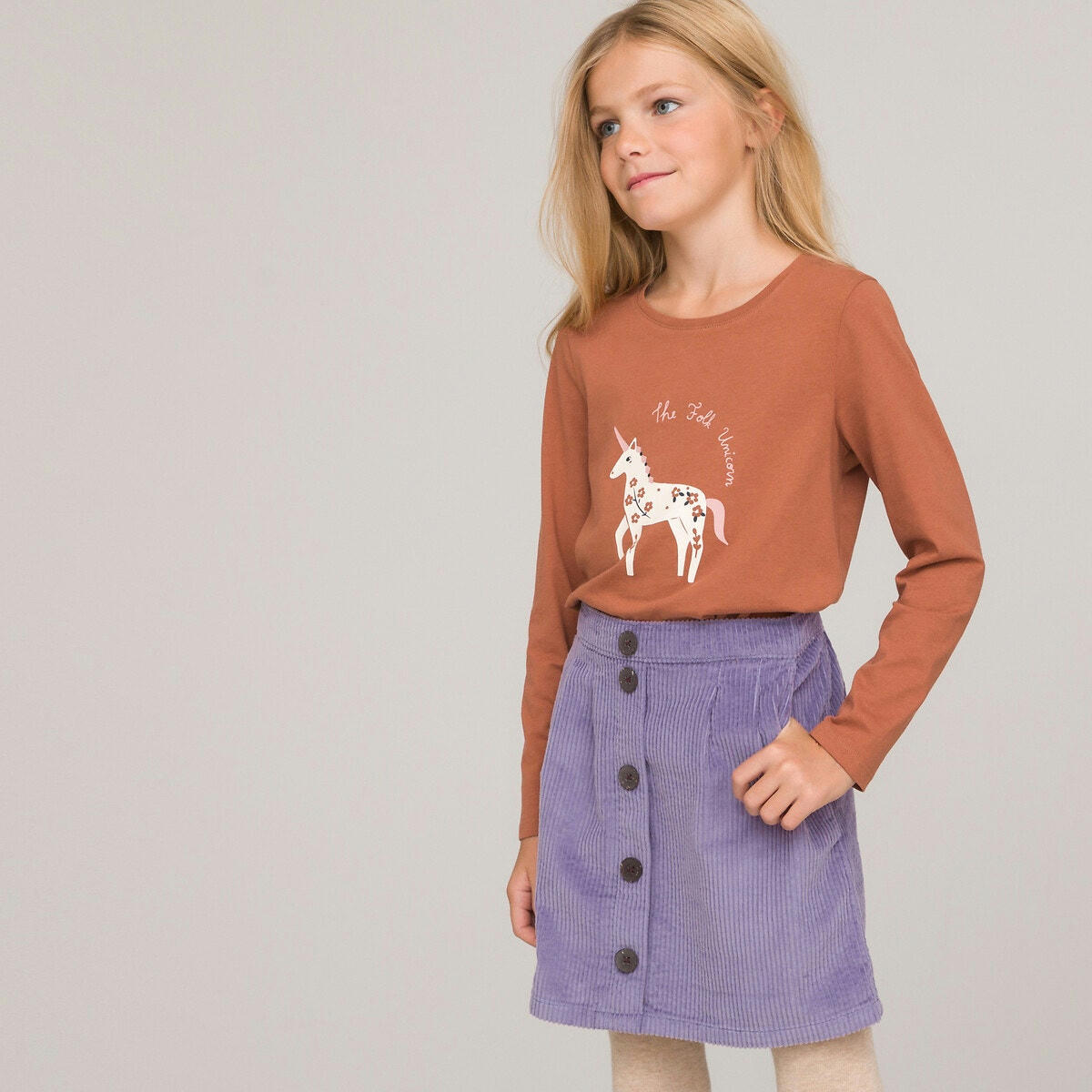 Lot de 3 T-shirts manches longues imprimés licorne