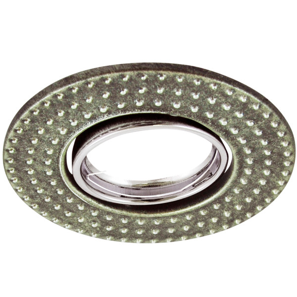 Oprawa wpuszczana okrągła srebrna 10,5cm FOBOS1xMR16x5W IP20 Polux