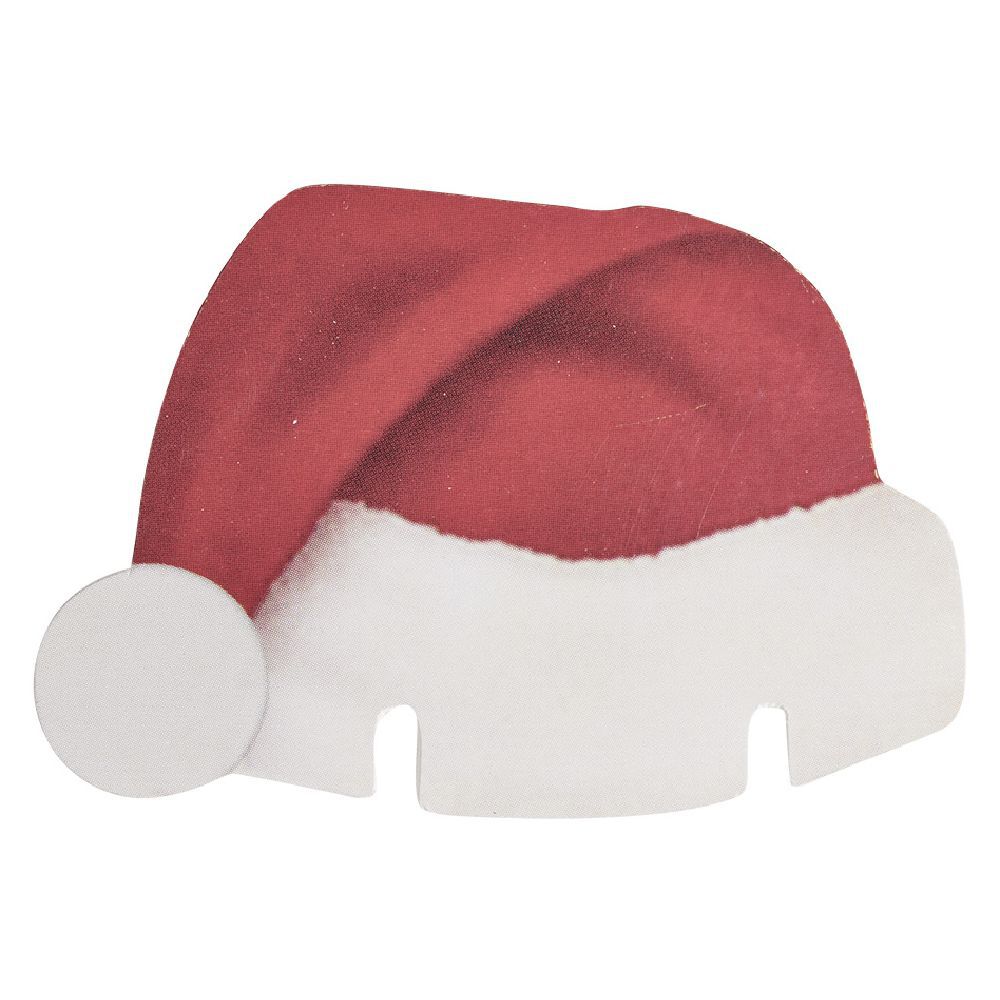 Décoration de No&euml;l bonnet pour verre x8