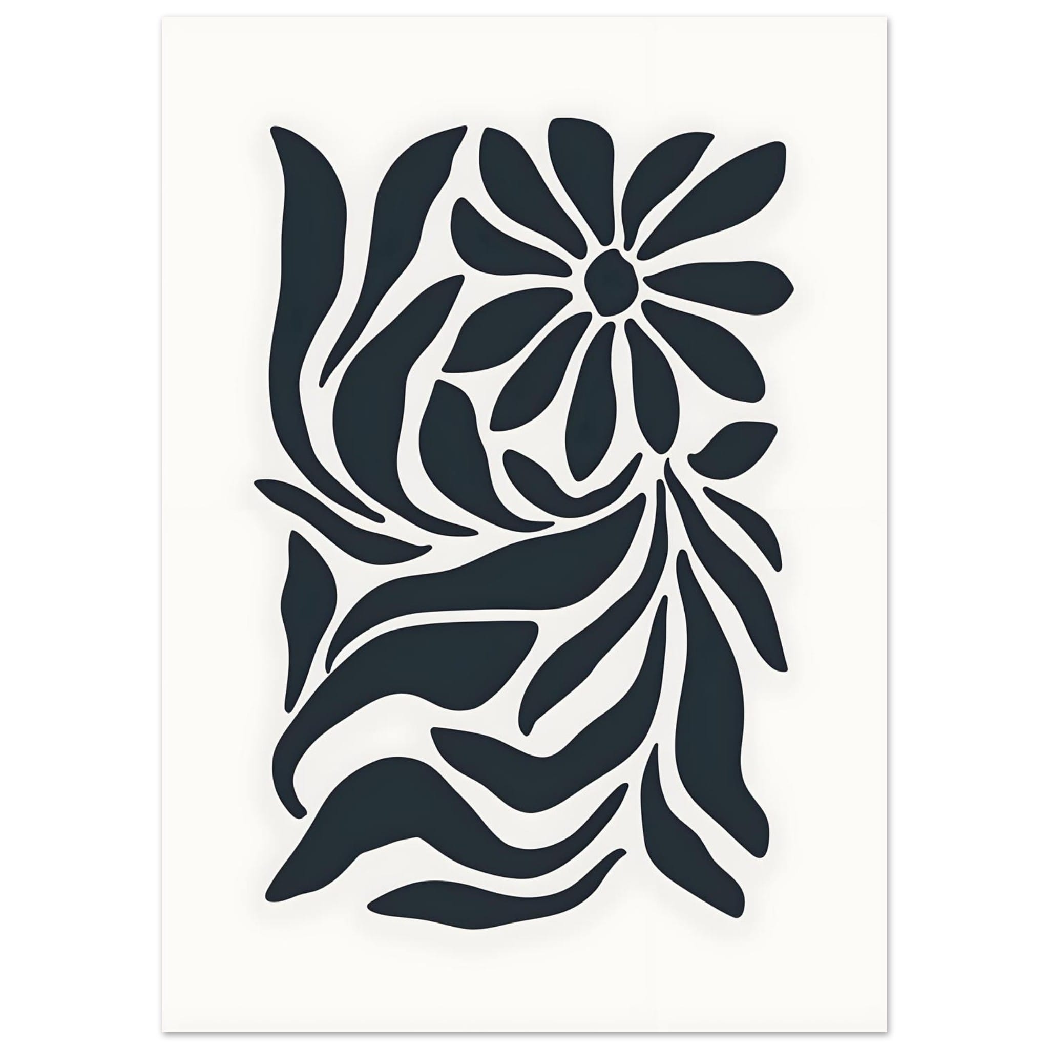 Artfulprints Poster Matisse – Inner bloom  - 50x70 cm - Zwart / Wit