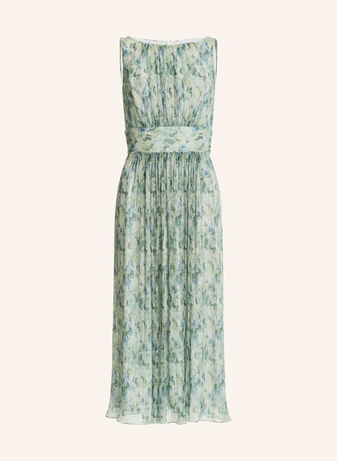 SWING Cocktailkleid mit Plissees und Glitzergarn