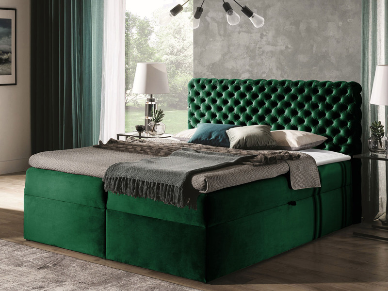 Łóżko kontynentalne Chesterfield 180x200