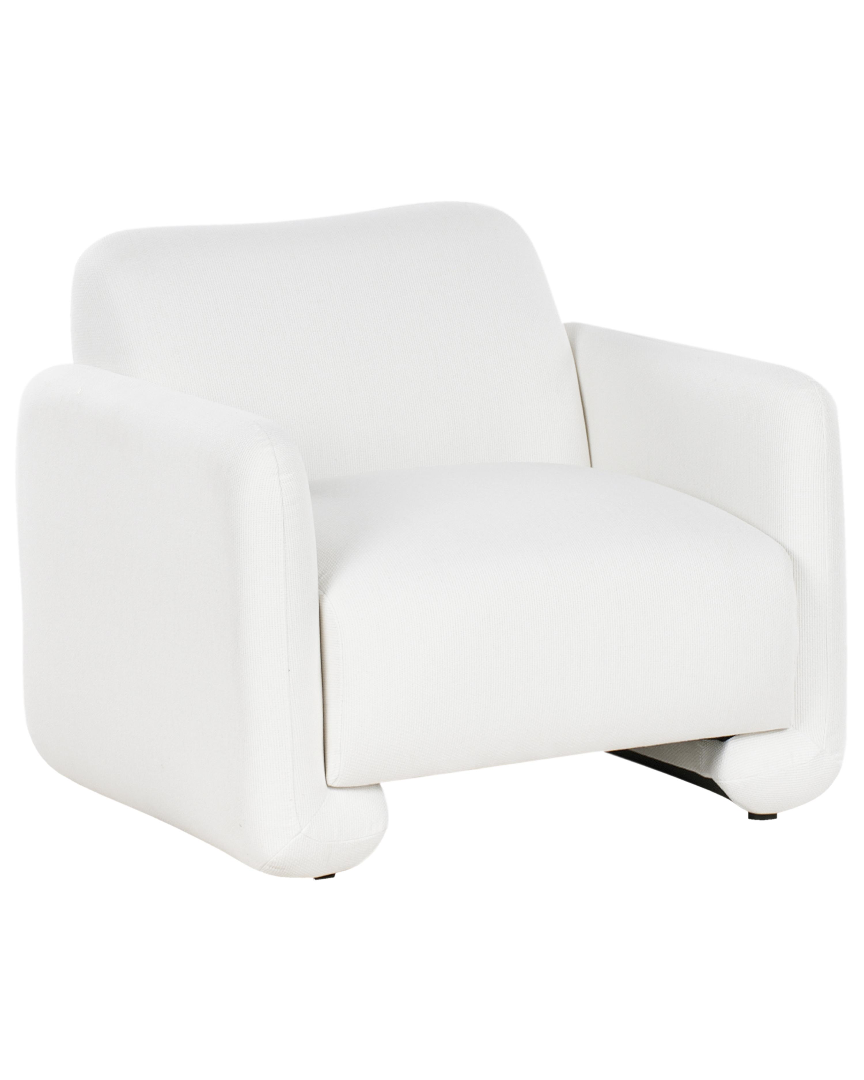 Armchair SALAND Fabric White