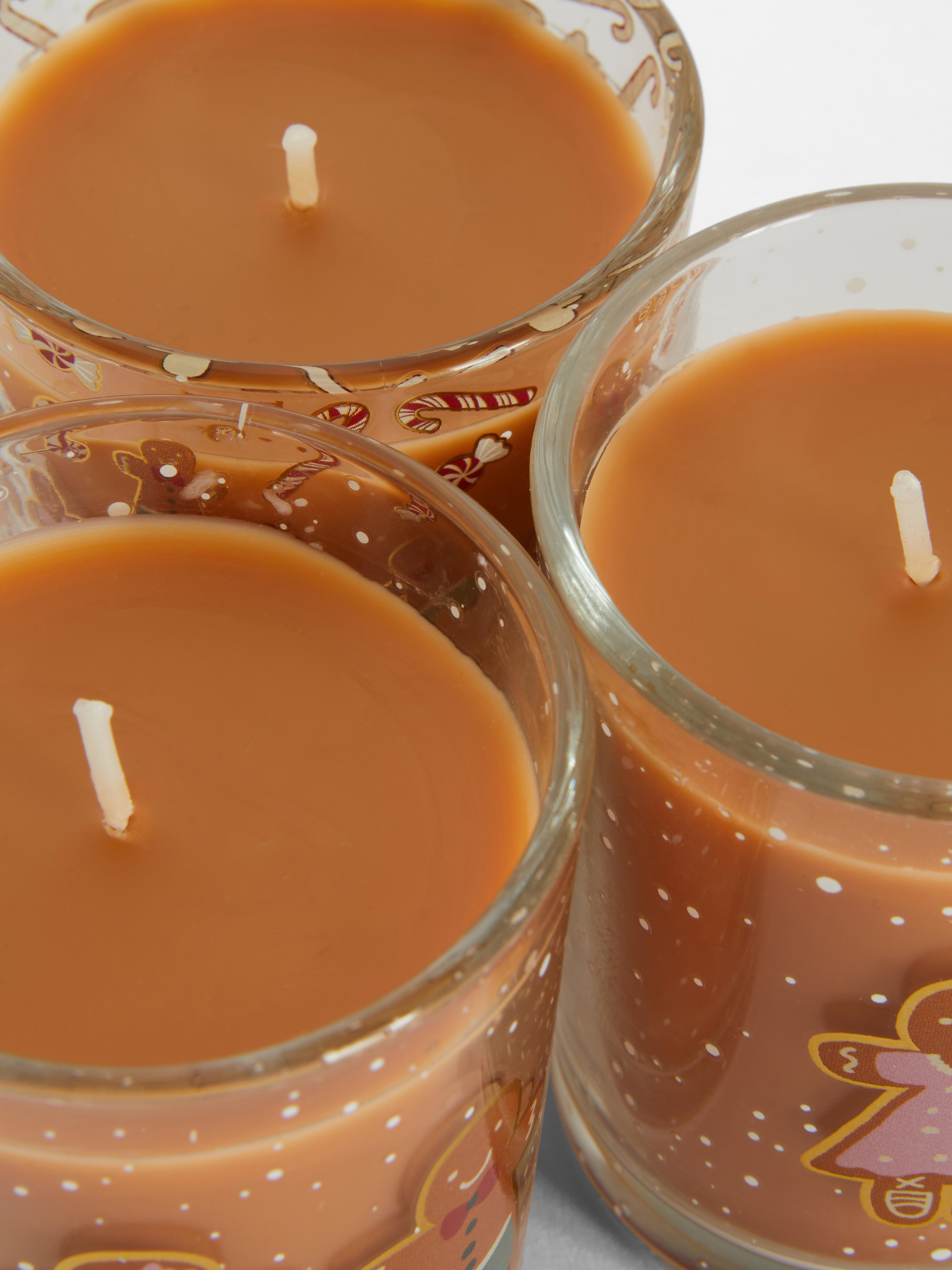 3pk Gingerbread Scented Candles