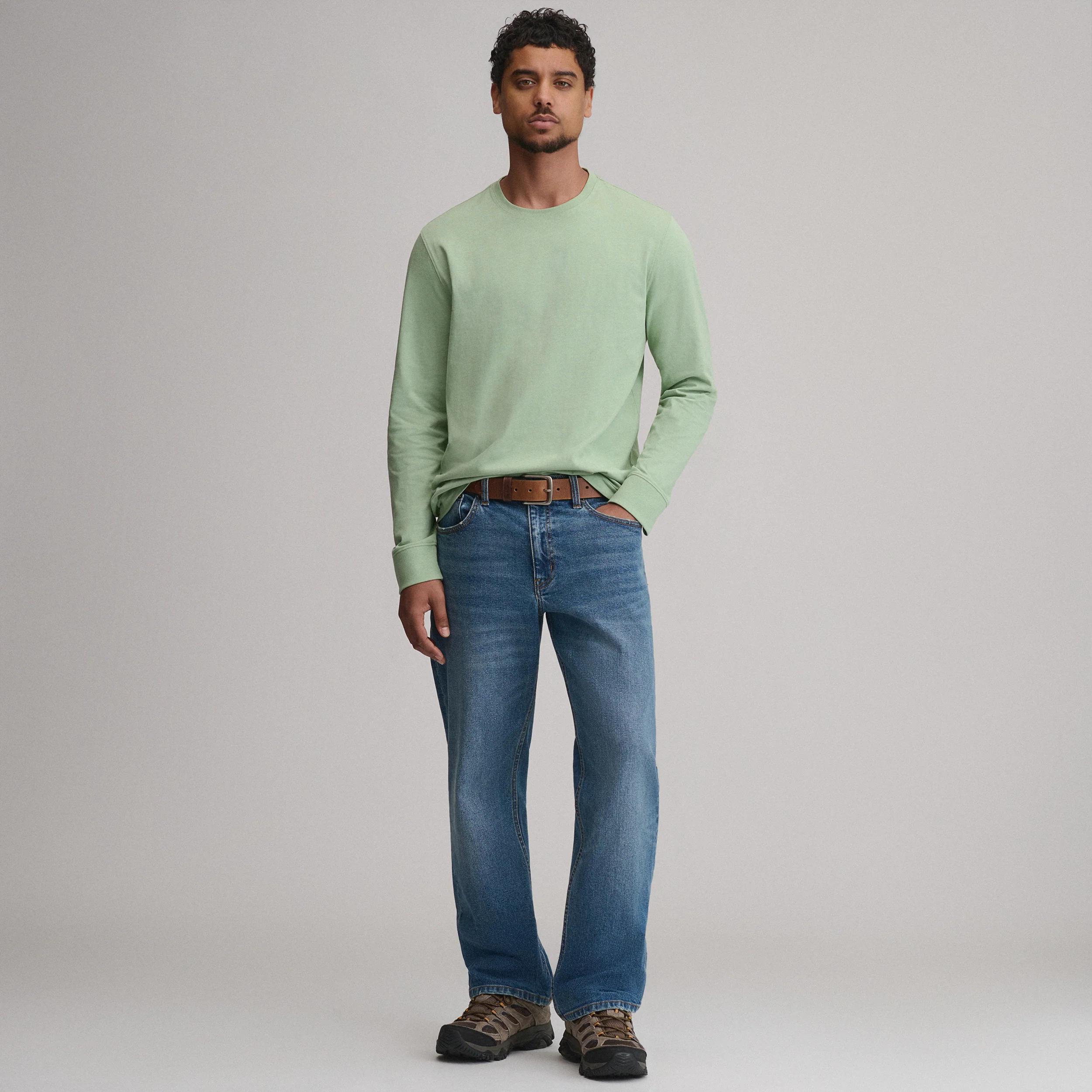 Men's Legend Wash 100% Cotton Long-Sleeve Classic T-Shirt