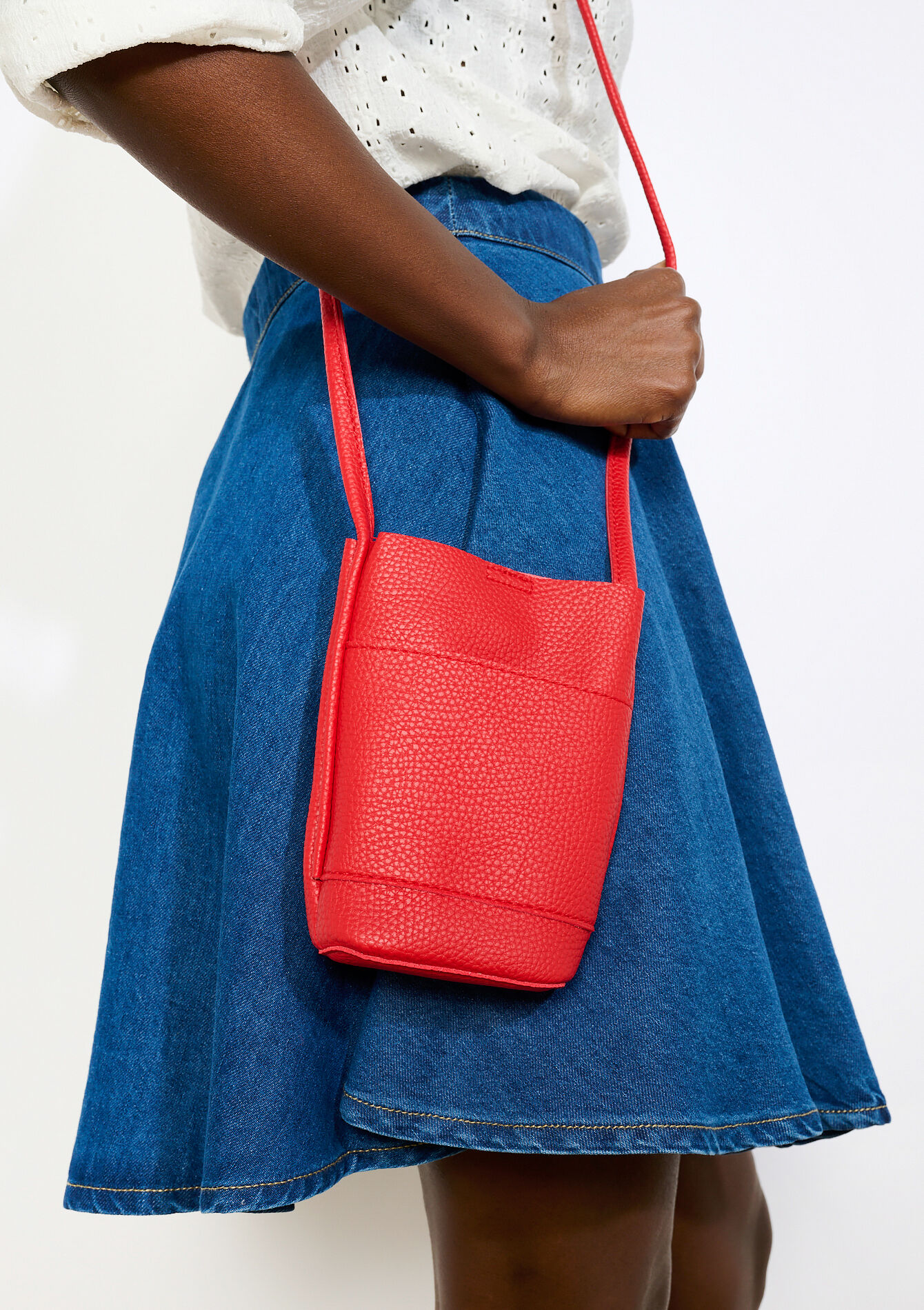 Textuur mini schoudertas