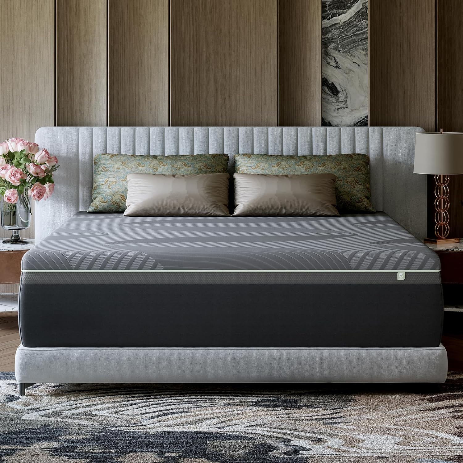 Novilla 14 Inch King Mattress, King Memory Foam Mattress with AiryFlow Cooling System for Cool Night, Pressure Relief, Ergonomic Support for Spinal Alignment, CertiPUR-US Certified, Medium Firm