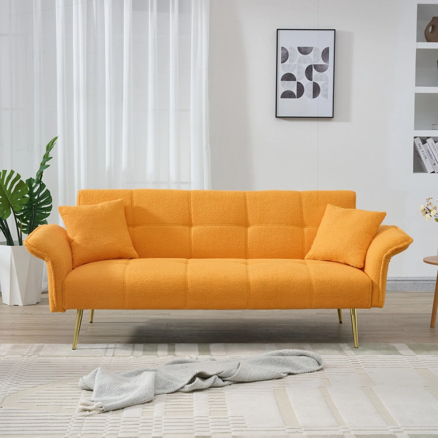 Versatile Convertible Sofabed with Adjustable Features for Home Comfort