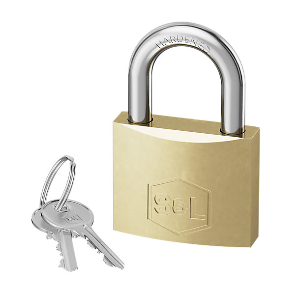 2 Cadenas à clé Smith &Locke laiton 40mm