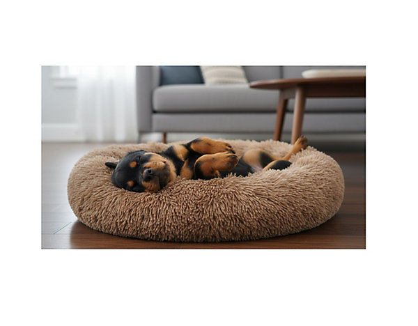 Panier rond ultra doux Krem design et moderne